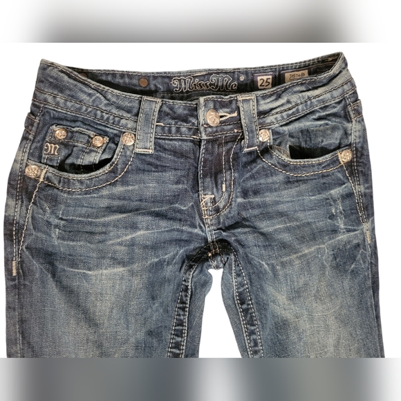 Jeans Miss Me Boot Cut JP7201B - Taille 26×34 - Occasion En Très Bon état - Poche à Rabat